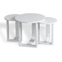 Hanah Home Mira - Mesa Nido Blanca (3 piezas)